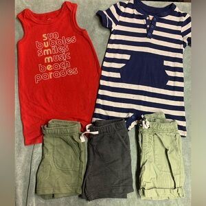 18 month onesie and shorts lot